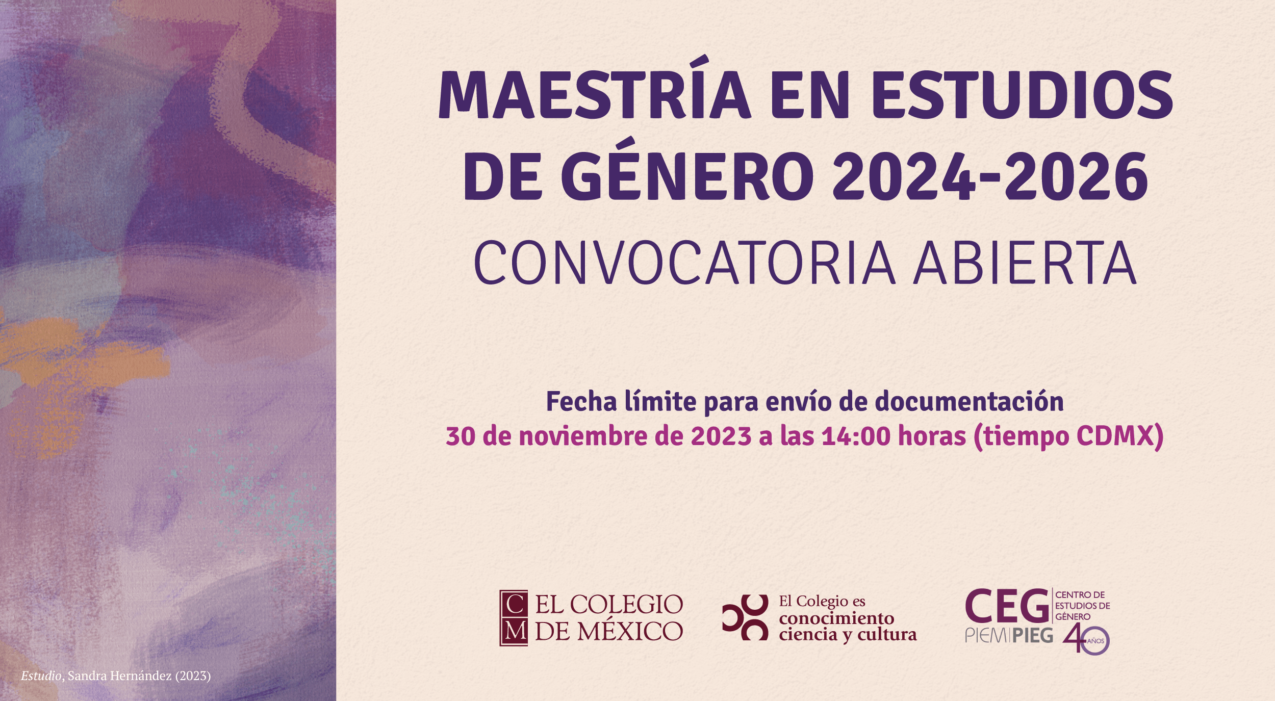 Maestría en Estudios de Género 2024-2026